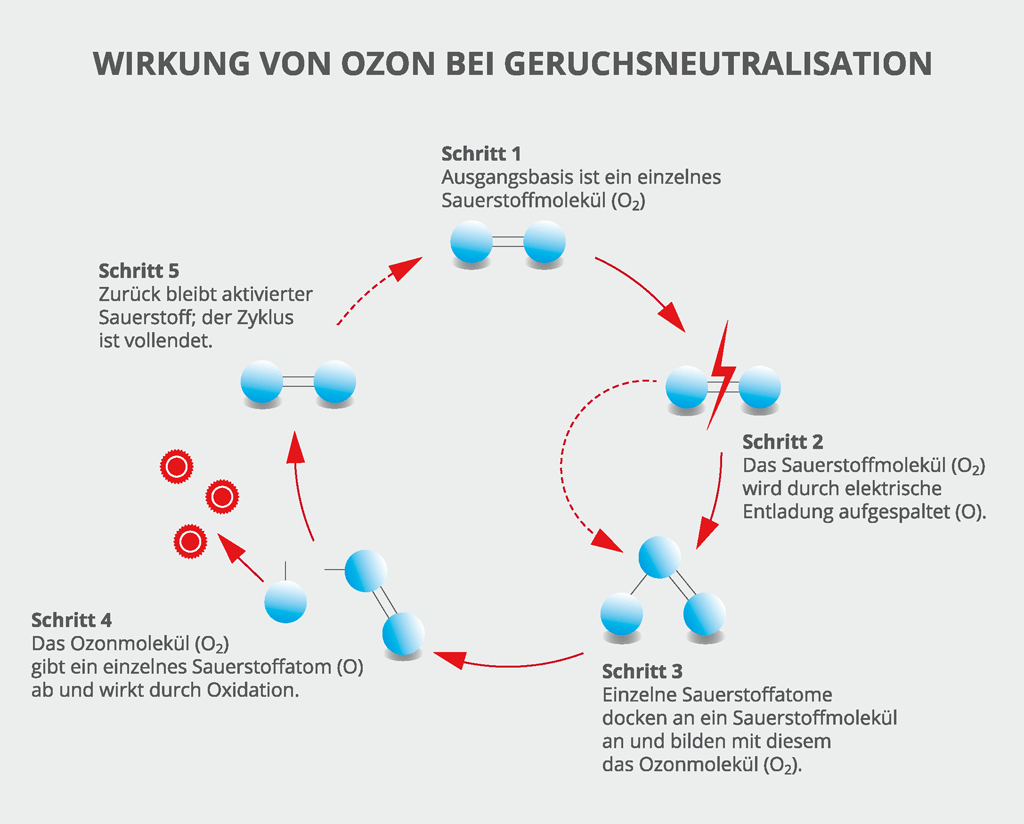 Wirkung von Ozon bei Geruch